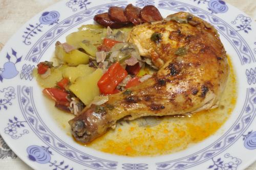 Kuře pečené po cikánsku – Snadné Česko recept, zvládnete za 45 - 60 minut